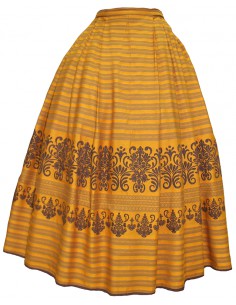 Saya de gala, Alcañiz, color oro.