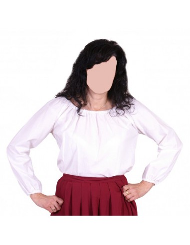 Blusa medieval, dama, Lucrecia, manga larga.