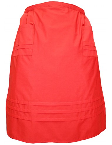 Delantal regional, mod. molinera. (Varios colores). Rojo.