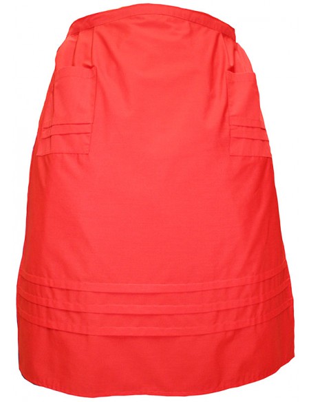 Delantal regional, mod. molinera. (Varios colores). Rojo.