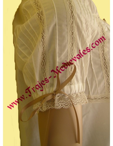 Blusa, Eugenia de Montijo, detalle manga.