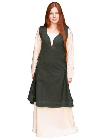 Vestido medieval corto, Lea. (verde)