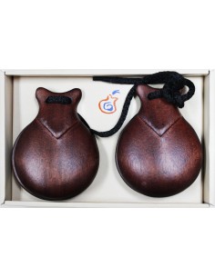 Castañuelas semi-profesionales, bubinga caoba.