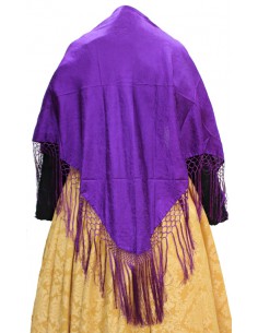 Pañuelo de pico, ref. PST470DMV. Malva.