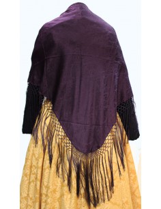 Pañuelo de pico, ref. PST470DMV. Malva. 2