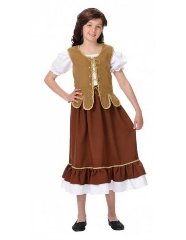 Disfraz medieval tabernera, de niña ref. 0006FC