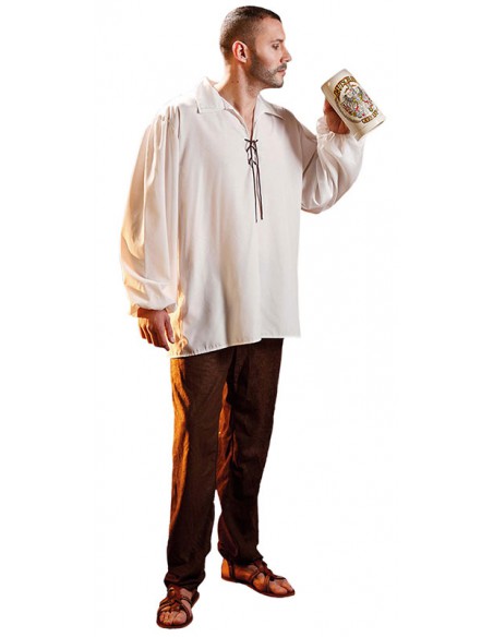 Disfraz camisa medieval adulto talla, M/L, ref. 0010RC