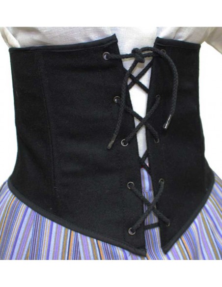 Corpiño medieval, Natacha. Negro
