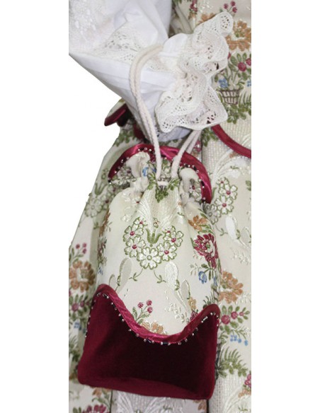 Traje regional de gala, Barbastro.(Detalle faltriquera)