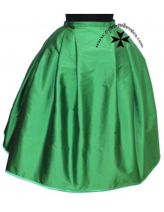 Falda lisa simil seda, fucsia. 2