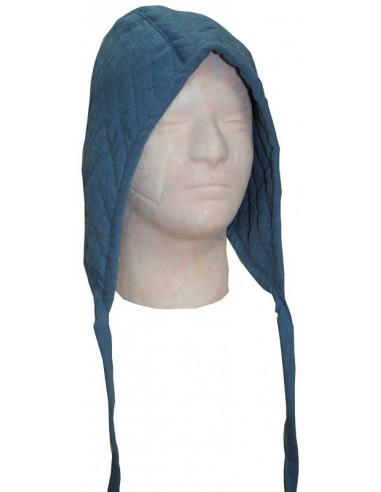 Crespina medieval acolchada. (Azul)