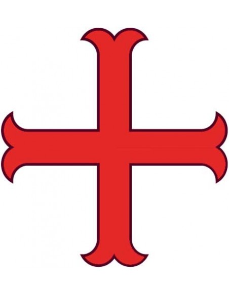 Sobrevesta medieval, caballero, ajustable. (Posibilidad elección de color y cruz)