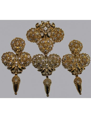 Juego pendientes y broche, ref. 5011RROC