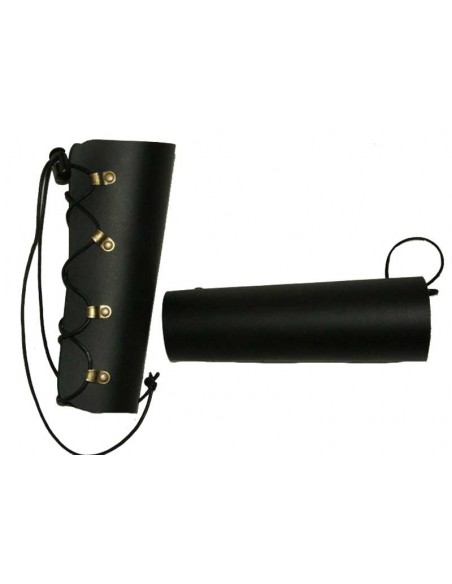 Brazalera piel, negra, ref. 4283