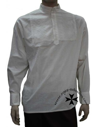 Camisa regional caballero, Tirant lo Blanc. Natural.