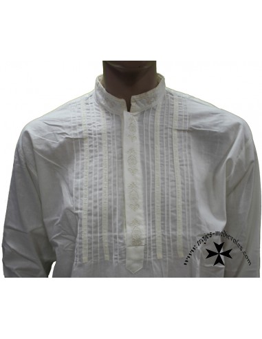 Camisa regional, caballero, Marqués de Lazán. Pecherín.