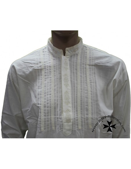 Camisa regional, caballero, Marqués de Lazán. Pecherín.