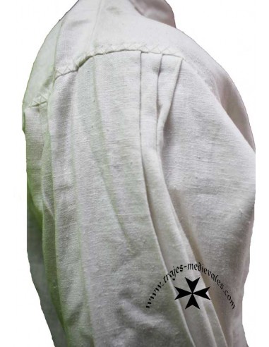 Blusa regional, caballero, Amadis de Gaula, de lino. Hombro.
