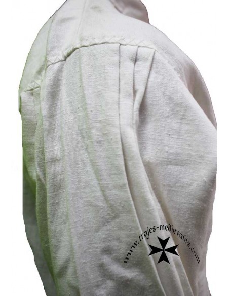 Blusa regional, caballero, Amadis de Gaula, de lino. Hombro.