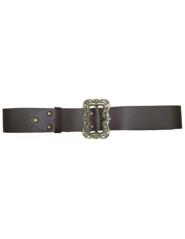 Wide belt. Black and brown.