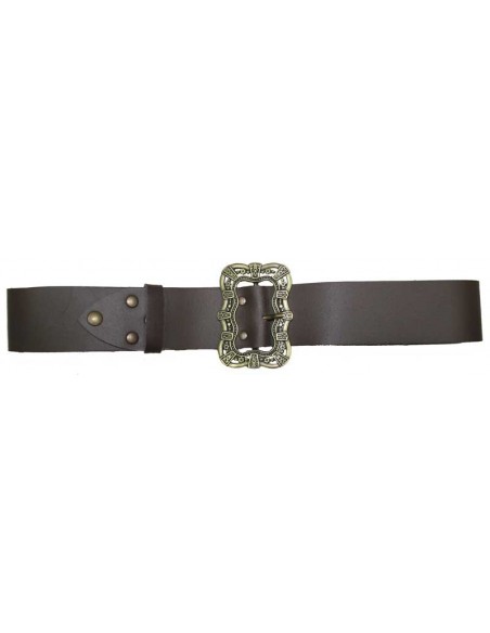 Wide belt. Black and brown.
