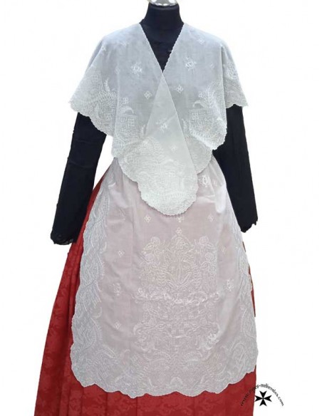 Conjunto de Bobiné y Delantal a juego. Delante.