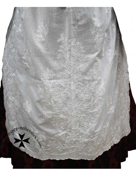 Conjunto de Bobiné y Delantal a juego. Ref.20645. Detalle delantal.