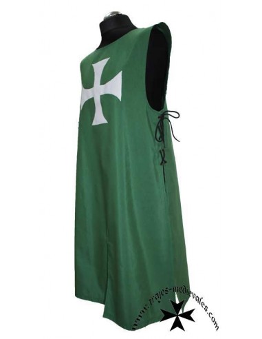 Sobrevesta medieval, ligera, verde.
