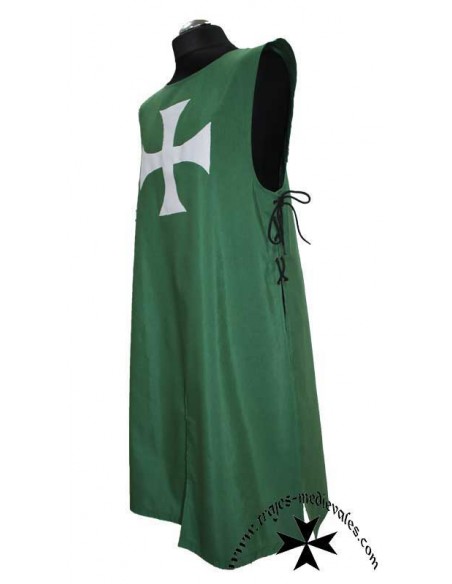 Sobrevesta medieval, ligera, verde.
