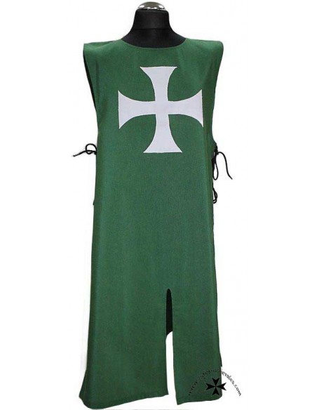 Sobrevesta medieval, ligera, verde.
