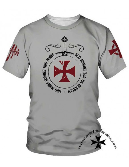 Camiseta Templaria, ref. 2. Delantero.