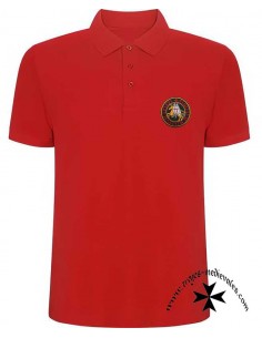 Polo templario. Rojo