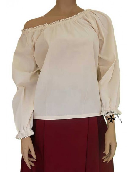 Medieval blouse, Kristina of Sweden. (Rustic cotton).