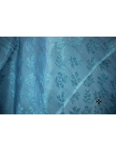 Mantoncillo de gro, ref. PR183M, (Rayón-poliéster).Turquesa. (120x 120 cm.) 2