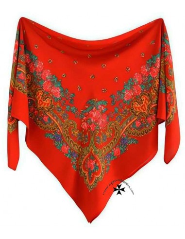 Pañuelo portugués 90 X 90, rojo.