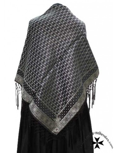 Mantoncillo de gro, ref. PR502DVI. (Plata). (110 x 110 cm.)