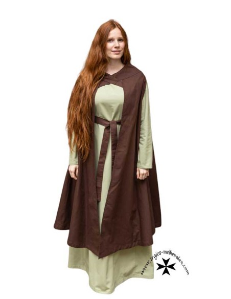 Capa medieval Guinevere (Varios colores)