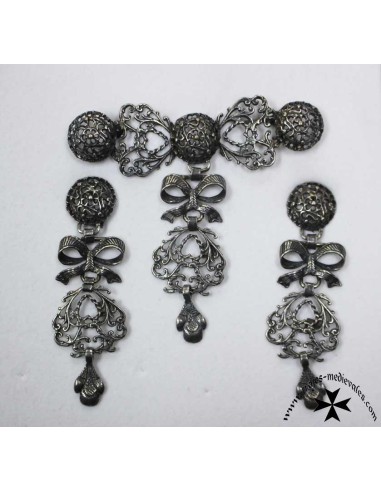 Juego pendientes y broche, ref. L-6067