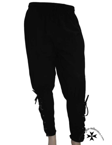 Pantalón medieval, modelo Frisia (Negro)