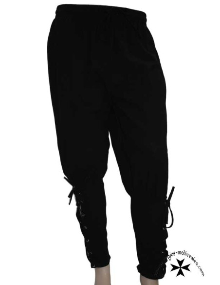 Pantalón medieval, modelo Frisia (Negro)