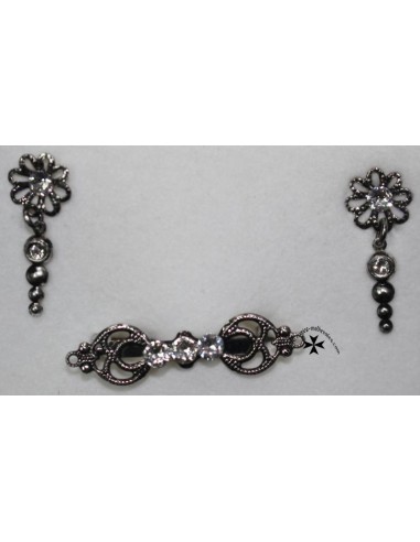 Juego pendientes y broche, ref. 0416. (Niña)