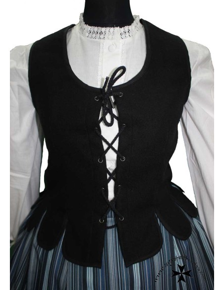 Medieval vest-jerkin for women, Constanza model. (Various colors).