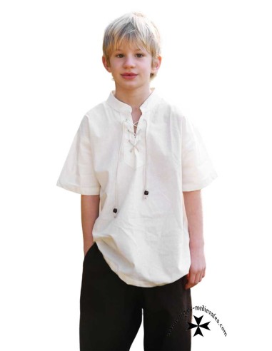 Medieval boy's shirt, short sleeve