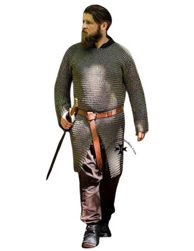 Steel chain mail, (hauberk), Alarico model.