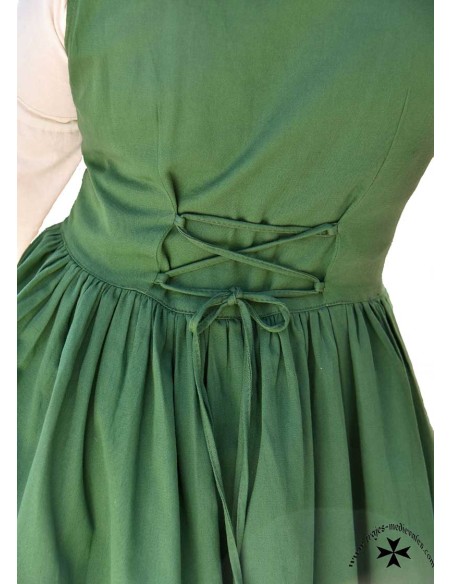 Vestido medieval sin mangas, mod. 576, Lene. (Varios colores)