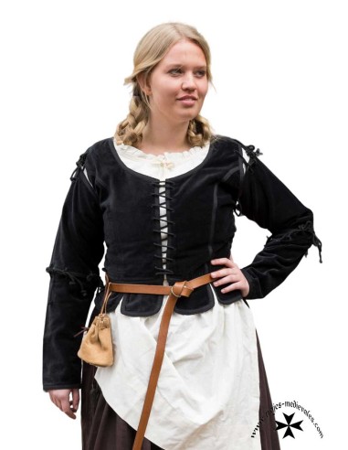 Chaleco-Justillo medieval modelo Griselda,...