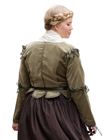 Chaleco-Justillo medieval modelo Griselda,...