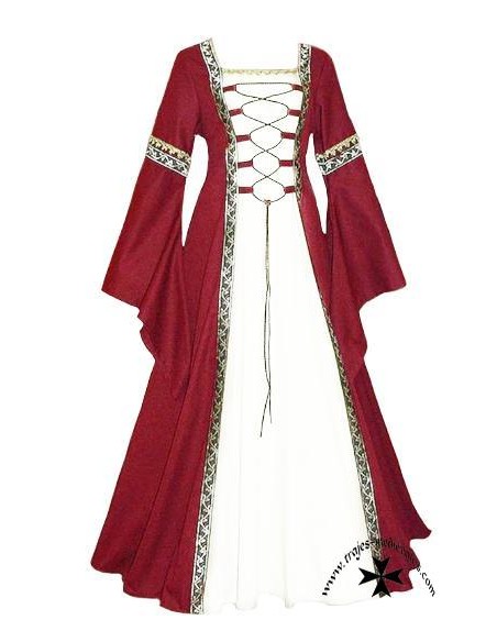 Medieval lady dress, mod. 594B. (Various colors)