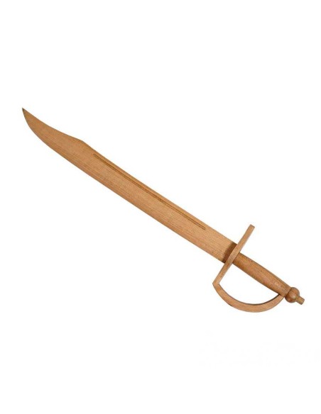 Alfanje Sable Pirata Espada de Entrenamiento de Madera Funcional