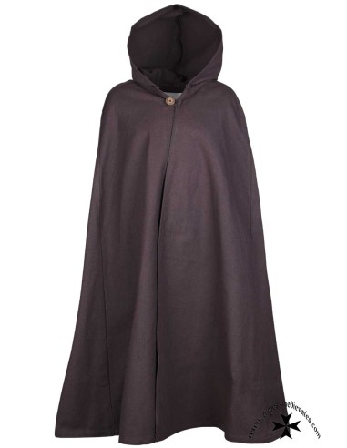 Children's medieval cape with hood (in black,...